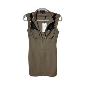 Peppe Peluso Stud Mini Dress